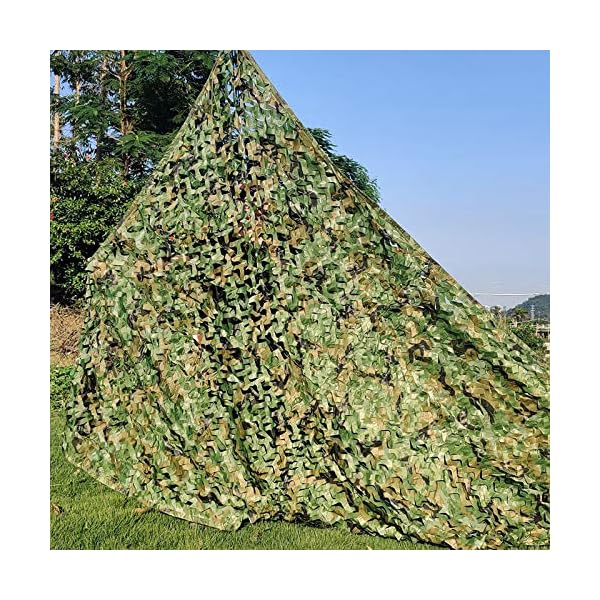SMYH Tarnnetz 2x4m 3x3m 3x4m 4x8m 6x6m 8x8m 10x10m, Camouflage Net für Freizeit Camping Bars Jagd Waldlandschaft…