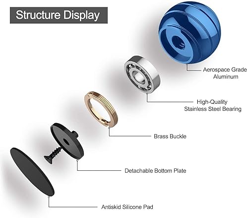 Miniatura 2 de Juguetes de escritorio, bola cinética, artículos novedosos de escritorio, juguetes de escritorio para regalos de oficina, bola giratoria de ilusión