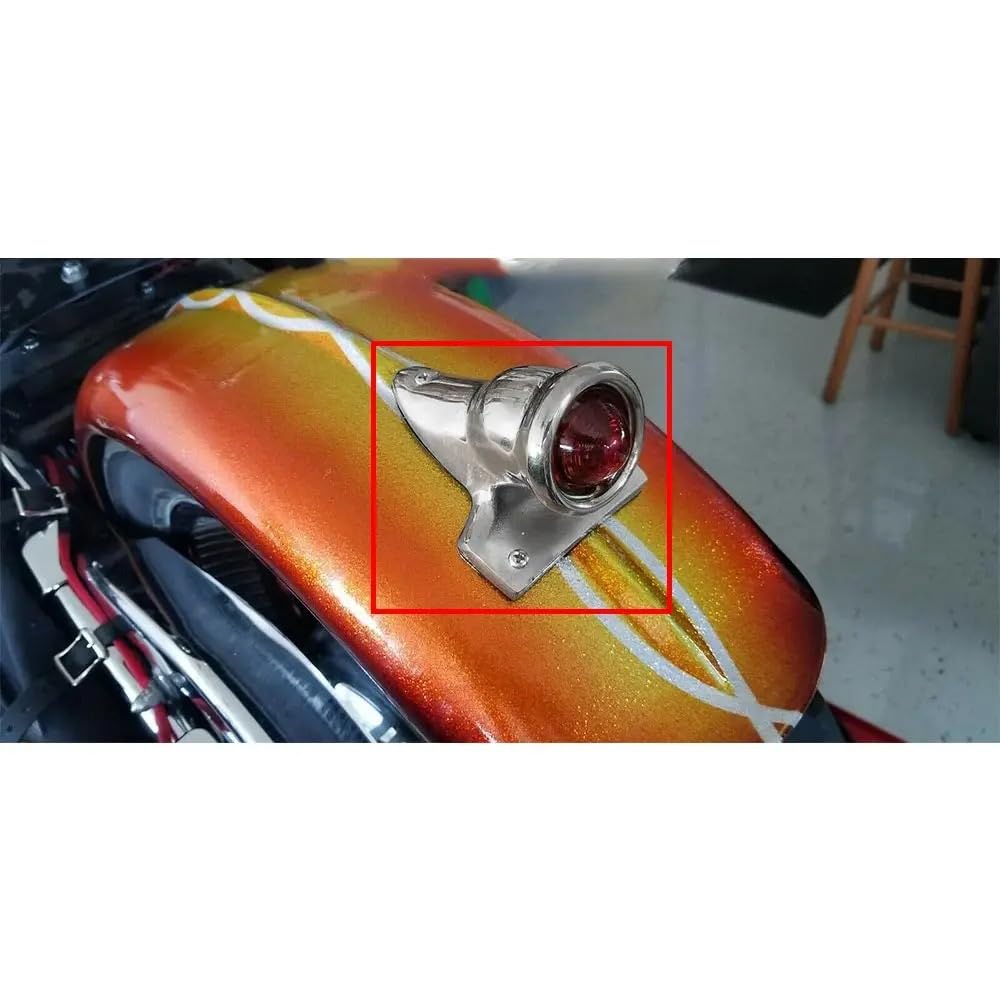 stop tylne światło Do Bobber Choppers tylne światło hamowania | Zamontuj tylne światło motocykla 12 V ze wspornikiem akcesoria motocyklowe