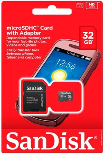 Miniatura 2 de SanDisk microSDHC - Tarjeta de memoria flash de 32 GB, negro, SDSDQM-032G-B35 (embalaje al por menor)