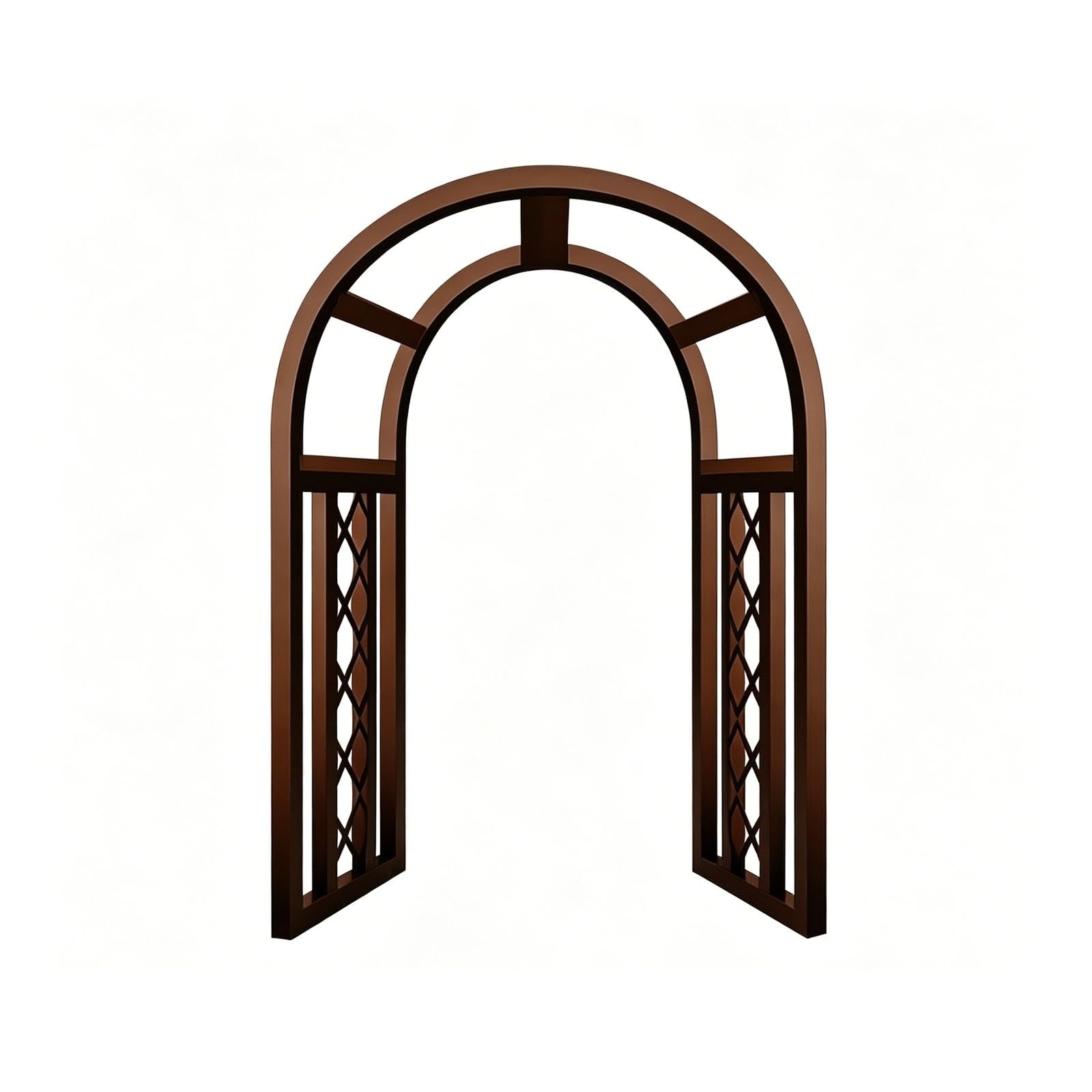 Arcos de paso metálicos para decorar bodas y delimitar senderos en el césped 1