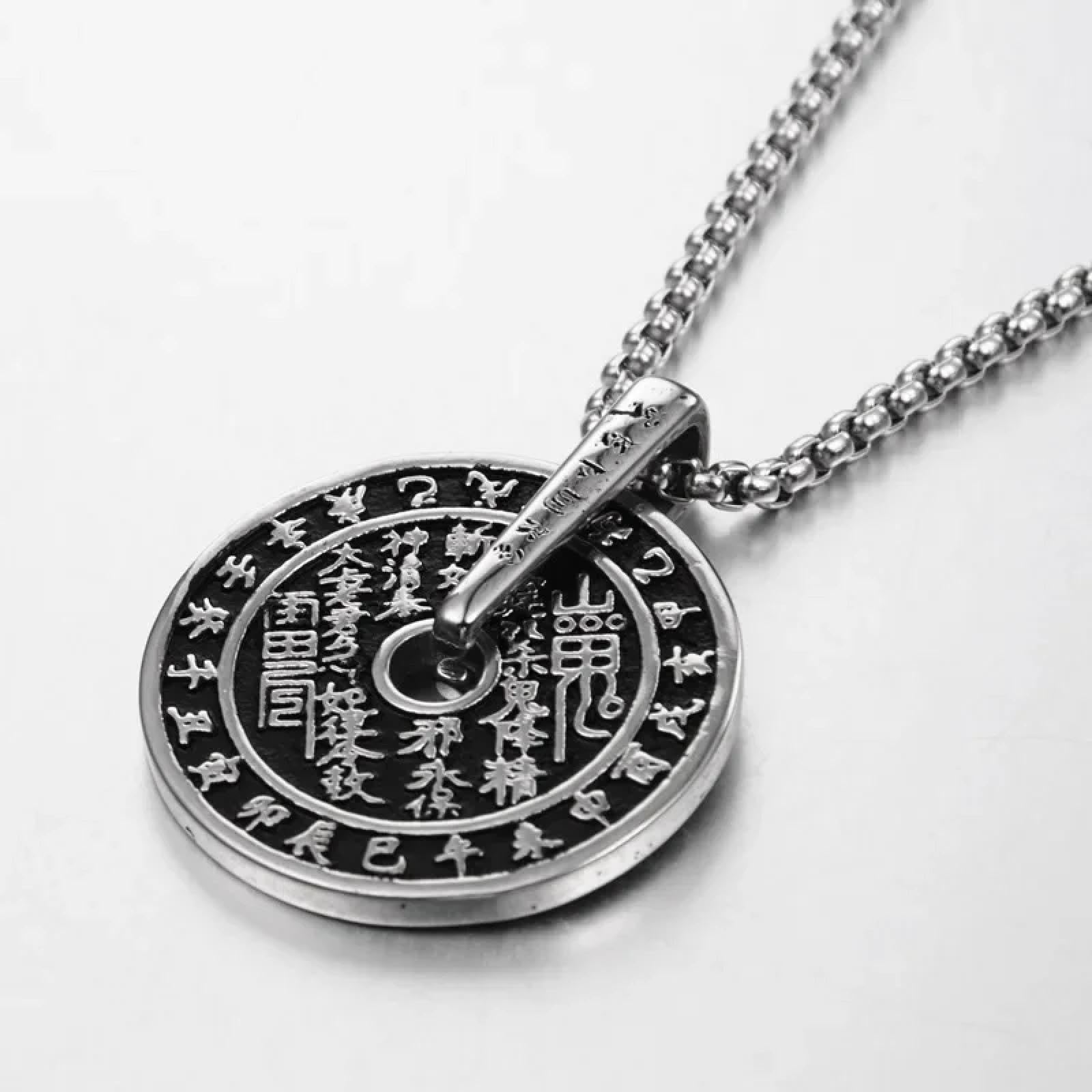 SiVaji Necklace Halskette Ketten Schmuck Herren Frauen Anhänger Necklaceretro Runde Anhänger Halskette Männer Junge Halsketten Vintage Männlich