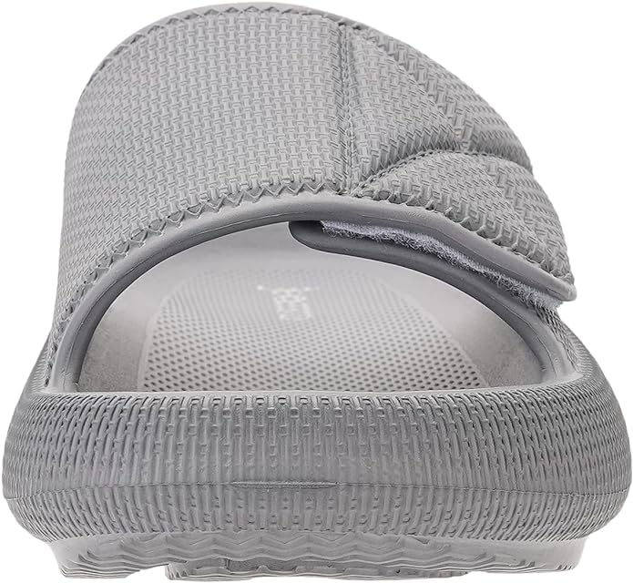 Image of Joomra Slides for Women and Men Adjustable Pillow Slippers Diabetic Sandals | Thick 1.7 inch Cushioned Sole, Deep Heel Cup, Recovery Sandals Ideal for pool, beach, bath, travel, home, Indoor, outdoor
