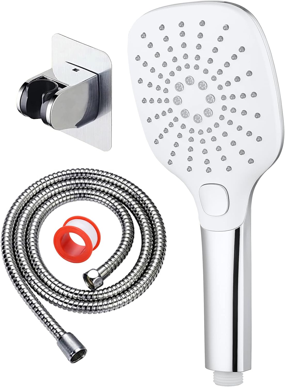 KAIYING High Pressure Shower Head with Handheld, 3 Spray Modes Settings