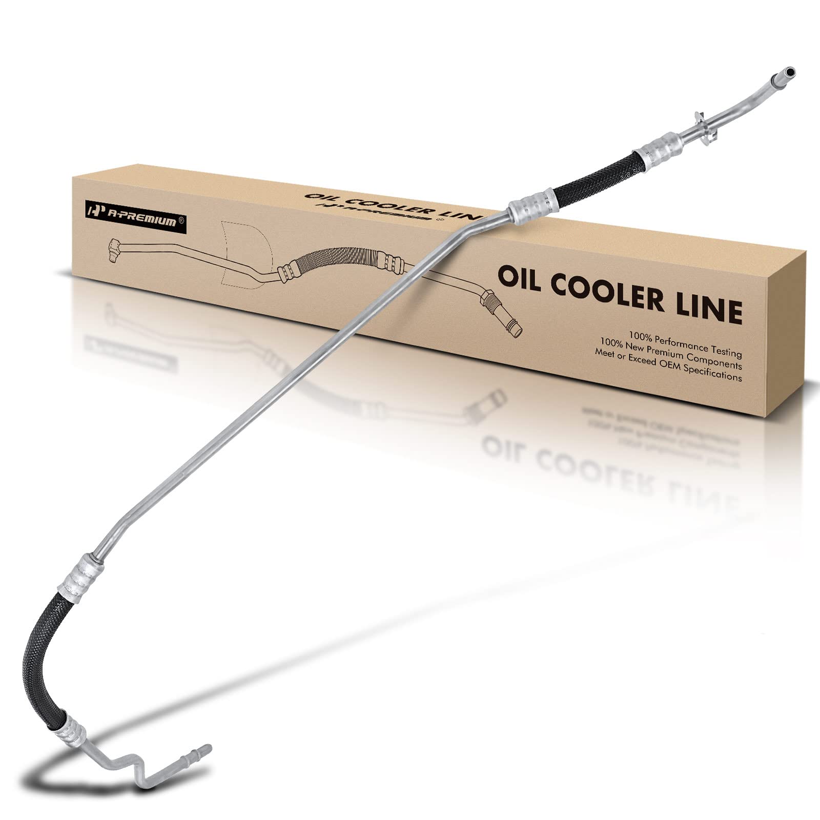 A-Premium Automatic Transmission Oil Cooler Line Hose Assembly Compatible with Ford Taurus Mercury Sable 1996 V6 3.0L