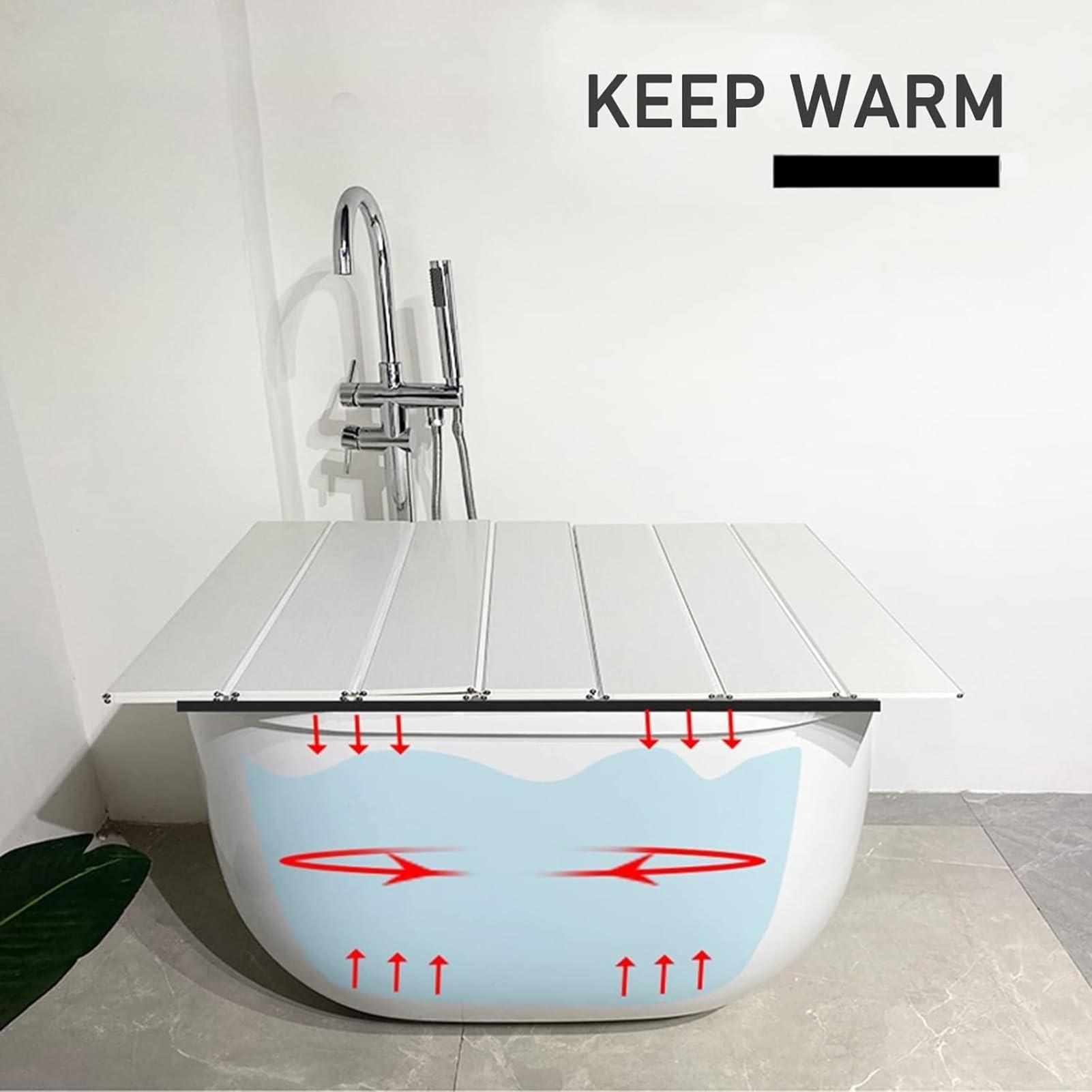 Badewannenablage, 0,6 cm, Staubdicht Und Wasserdicht, Zusammenklappbar, Staubdichte Platte, Isolierte Badewannenablage, Geeignet for Die Badezeit Im Badezimmer Zu Hause (Size : 115x80x0.6cm)