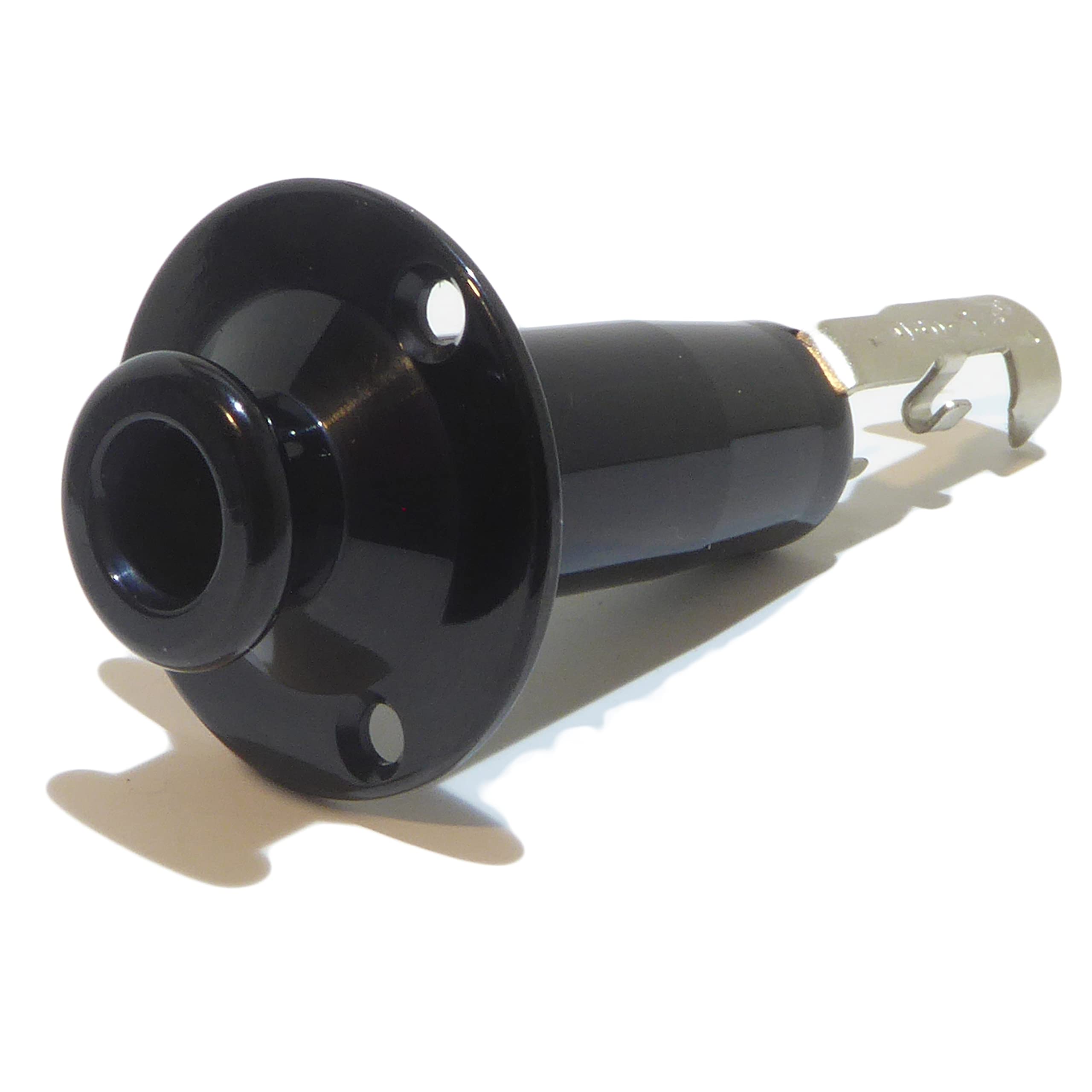 Long Barrel Guitar Jack Socket Strap Pin In Black