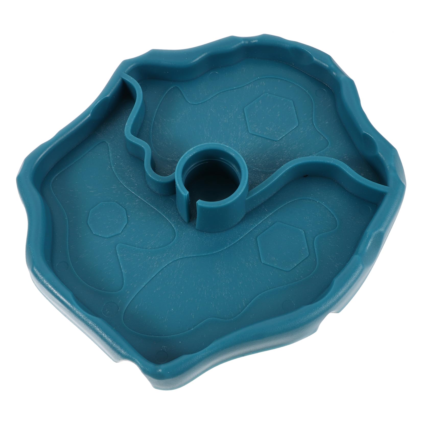 POPETPOP Automatic Water Feeder Basin for Reptiles Durable Fountain Water Bowl for Tortoise and Lizard Easy to Design Lake Blue Color