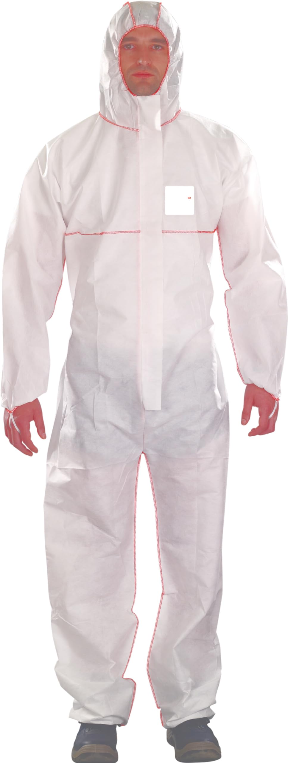Ansell AlphaTec Bodysuit, Disposable Work Overall with Hood, Chemical Protection, Industrial Safety Workwear, Men Women (1 Unit) — view 6