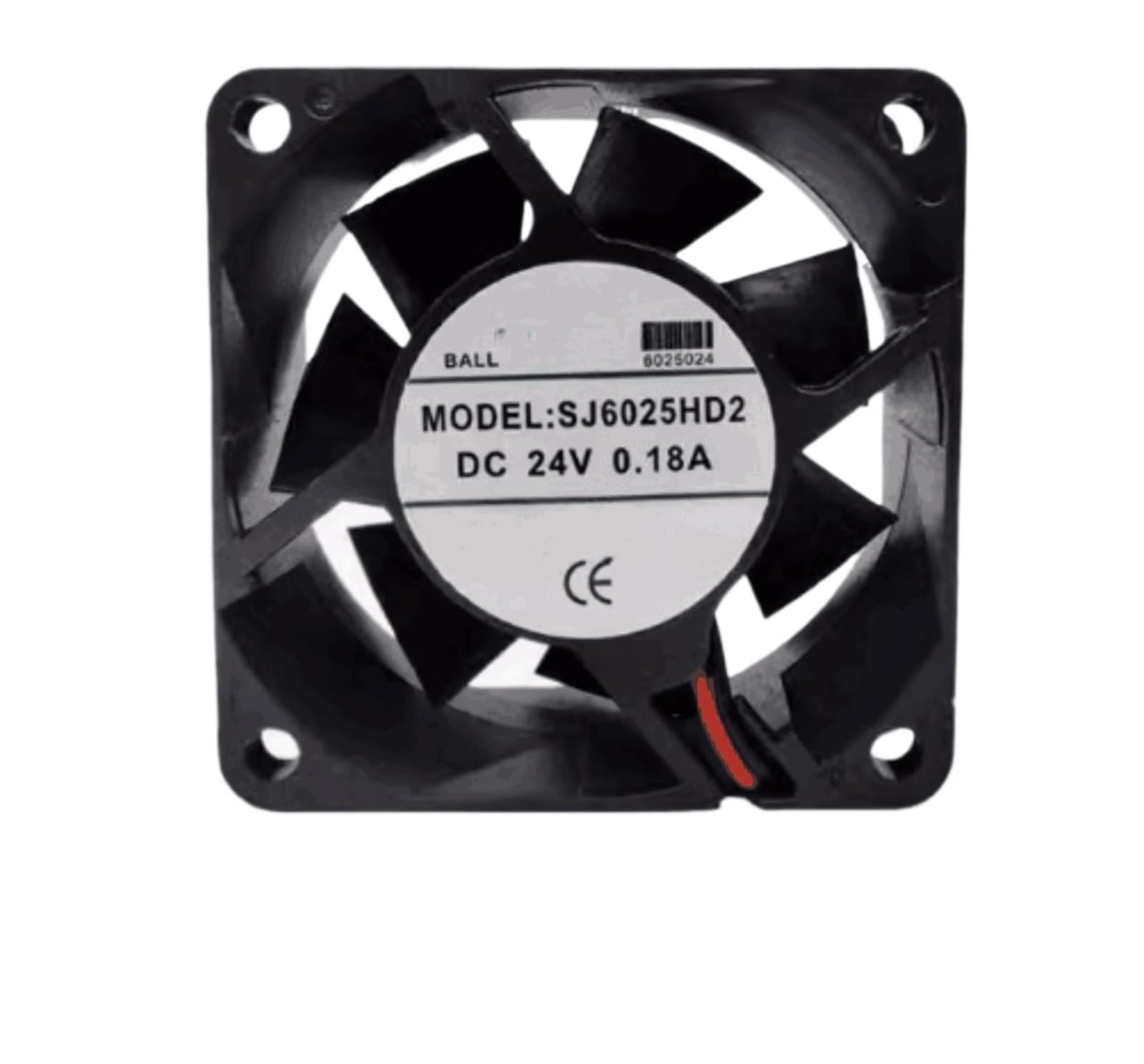 Ventilador de refrigeración for servidor de 2 cables SJ6025HD2, 24 V CC, 0,18 A, 60 x 60 x 25 mm