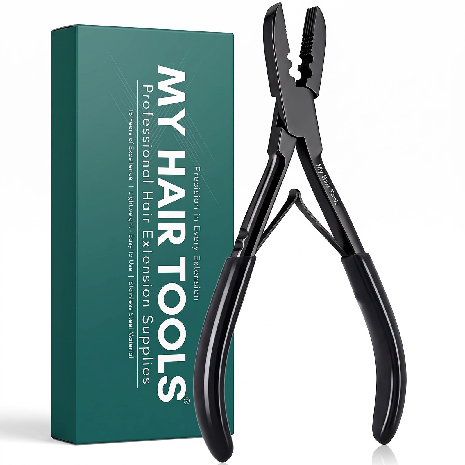 My Hair Tools Keratin K Tip Remover & Micro Ring Hair Extension Pinza Nero