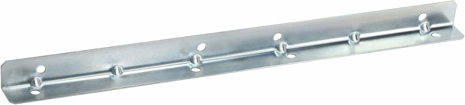 Rok Hardware 12" Heavy Duty Metal Corner Bracket Right Angle Structural Brace, 18 Gauge, Zinc Finish (25 Pack)
