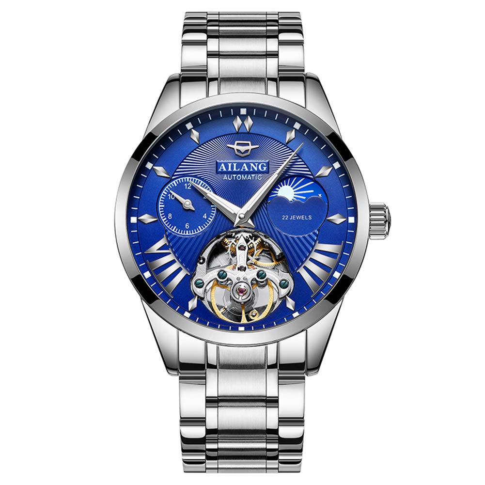 AilangMen's Automatic Mechanical Day Moon Watch