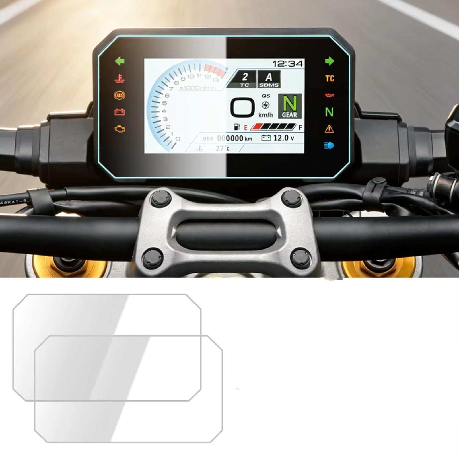 Folie Motorrad Display Kompatibel Mit Suzuki Für GSXS1000 2025–2026 Motorrad-Displayschutzfolie Instrumenten-Cluster-Schutzfolie TFT-Display