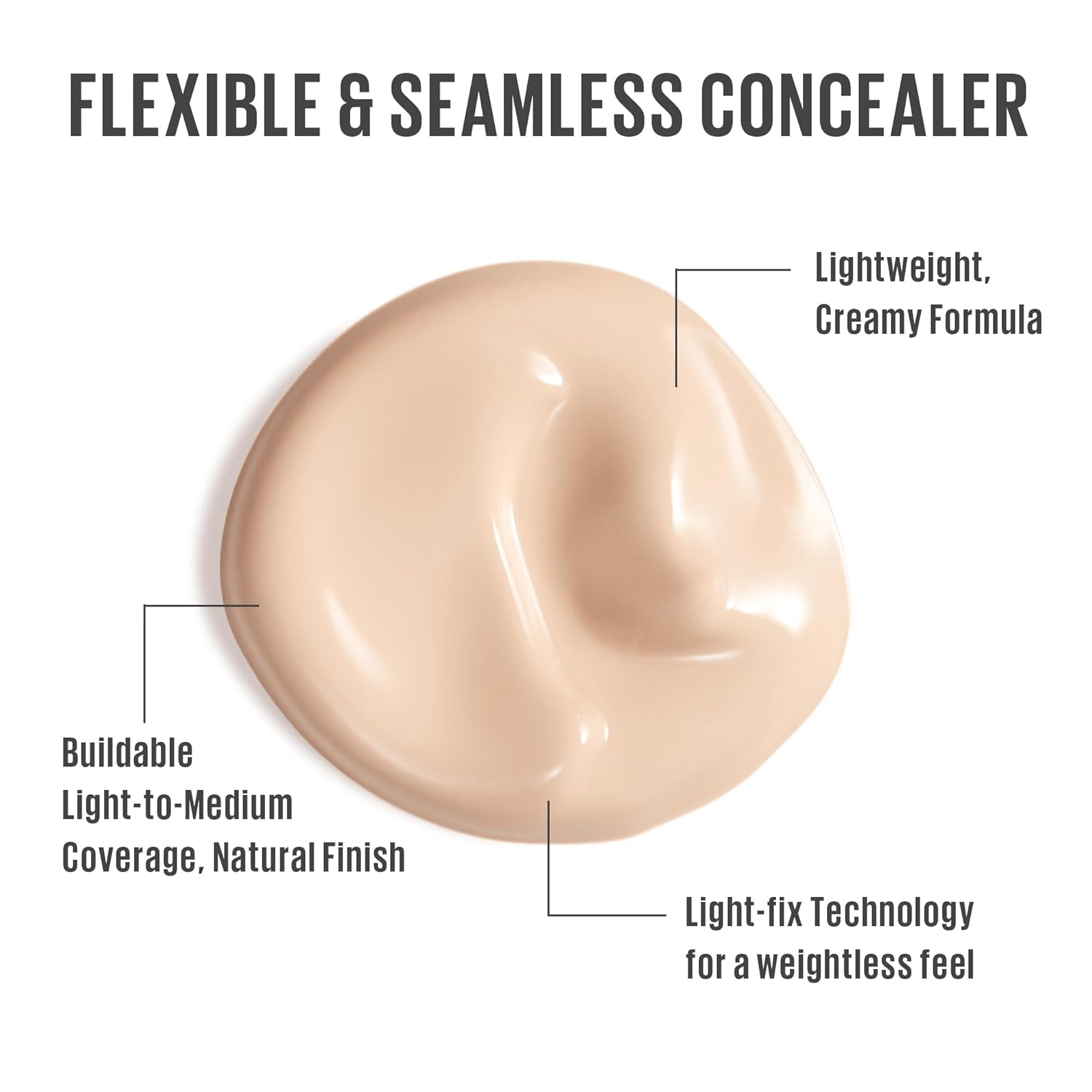 Kaja Liquid Concealer - Don't Settle | with Aqua Ceramide, Hydrating, Buildable, Lightweight, Seamless Coverage, 01 Sweet Rice, 0.21 Oz - Image 2