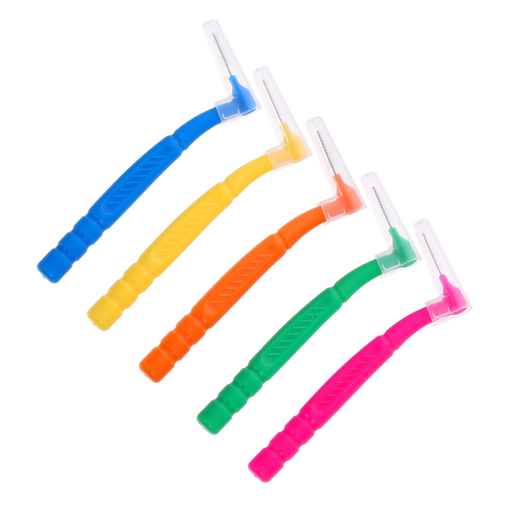 FRCOLOR 250 Piezas cepillo interdental limpiador cepillos interdentales cepillo de limpieza cepillos de cepillo de cepillo de limpieza interdental plástico