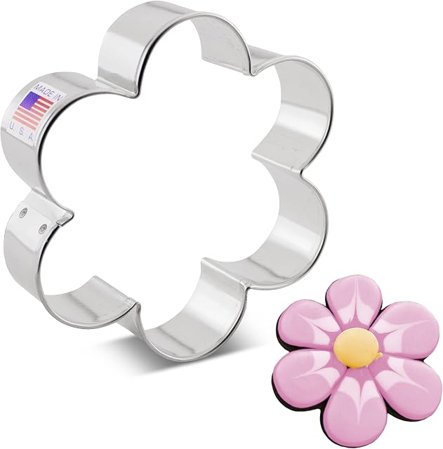 Daisy Flower Premium Cookie Cutter 9.6 cm, Made in USA by Ann Clark