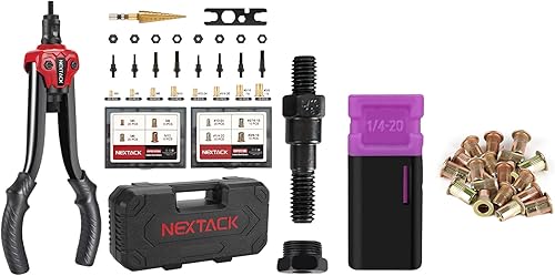 NEXTACK Kit de tuercas de remache NT700 y kit de mandril 14-20