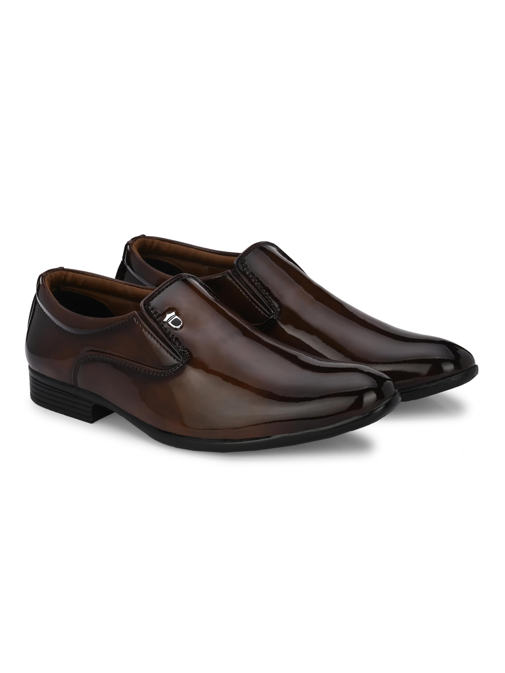 Mens Vibe Formal Shoes | Office Wear Oxford Without Lace Slip on Shoes | Moccasin | Loafers-image-10