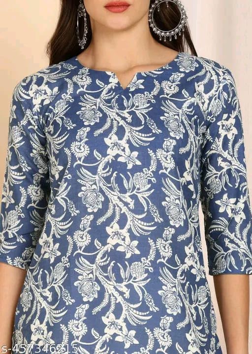 Image of SIROTA Rayon Short Top for Women | Tunic for Jeans | Western Short Kurti | Stylish Straight Ladies Kurta | Ethnic Kurta for Girls
