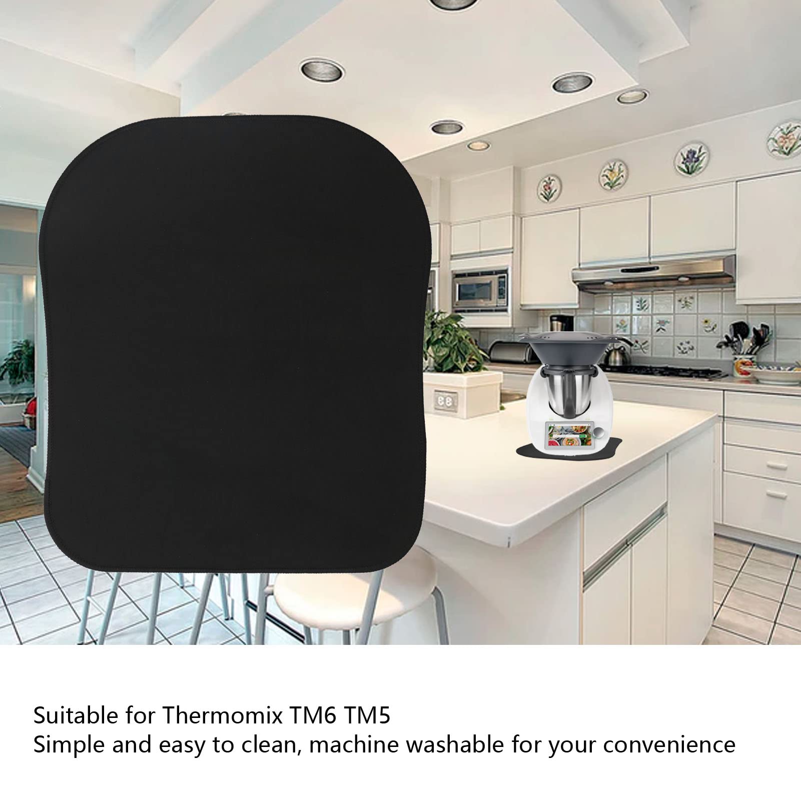 POCREATION 30x35cm Slider Mat,Appliance Slider Kitchen Appliance Sliding Mat Sliding Appliance Mats for Thermomix TM5 Small Kitchen Countertop Organizer