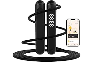 Cuerda para Saltar, Cuerda de Salto Ajustable con Contador Digital, Cuerdas para...