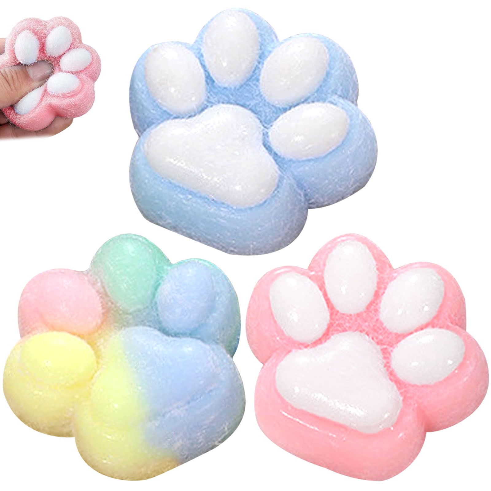 GWAWG Taba Squishy, Handmade Squishy Big Cat Paw Squeeze Toys, Squishy Cat Paw, Funny Novelty Cute Animals Stress Relieving Fidget Toy for Kids, Adults, Perfect for Anxiety, Relaxation, Party Favors