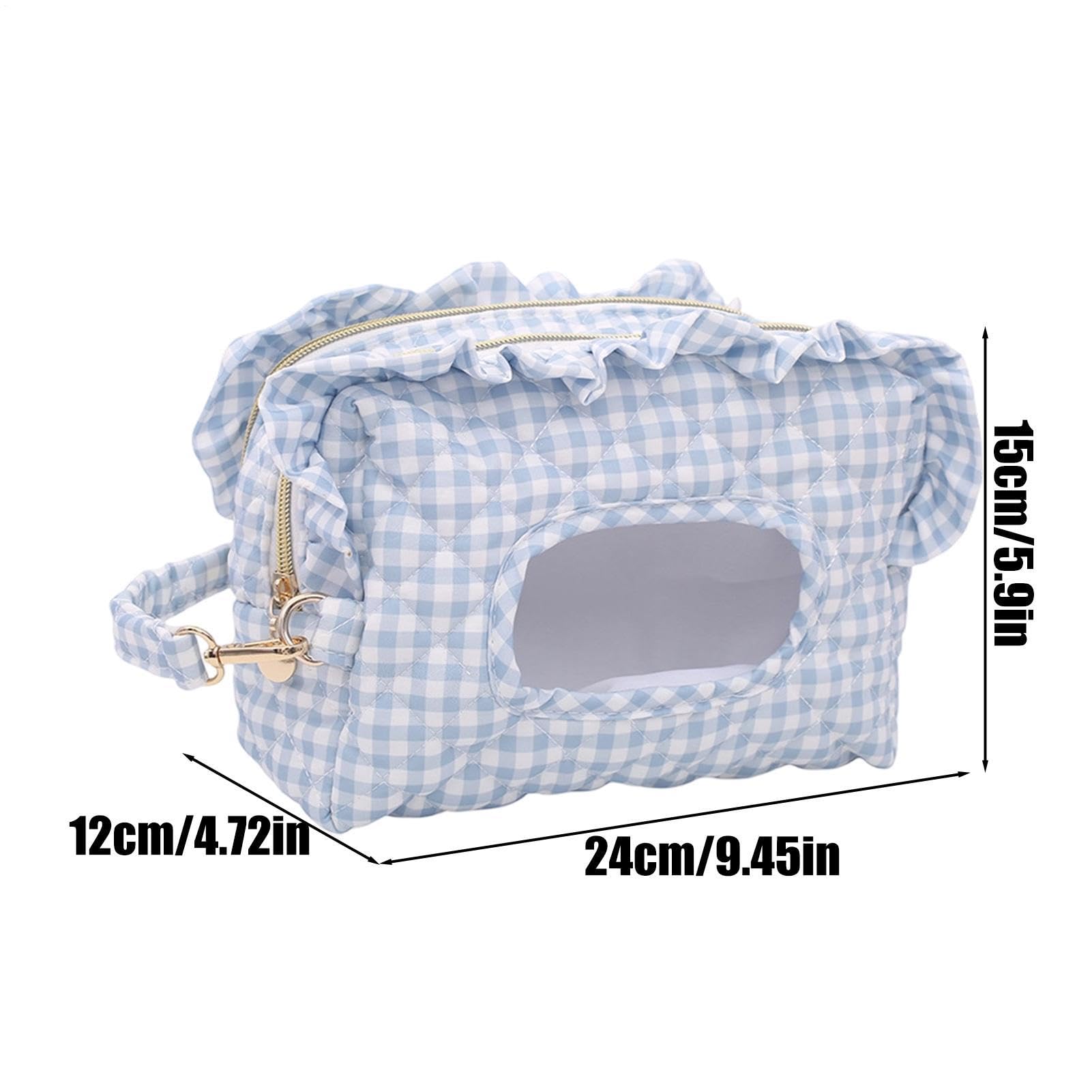 Porta Salviette Da Viaggio Custodia Dispenser Portatile Fiorita Trapuntata