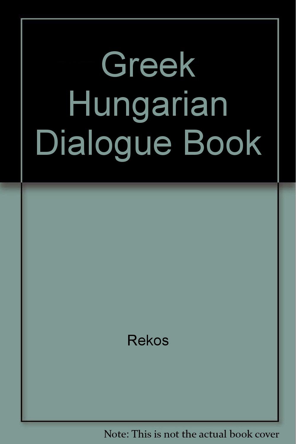 Greek Hungarian Dialogue Book