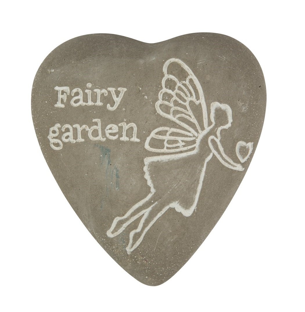 Sass & Belle Fairy Garden Engraved Heart Pebble : Jard010