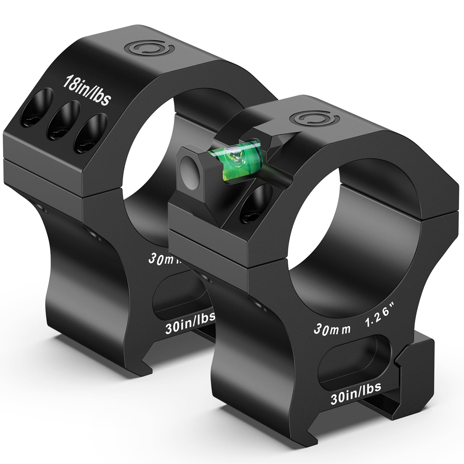 CVLIFE Scope Rings - Precision Scope Mount with Level Bubble for Picatinny Rails - 2 Pieces