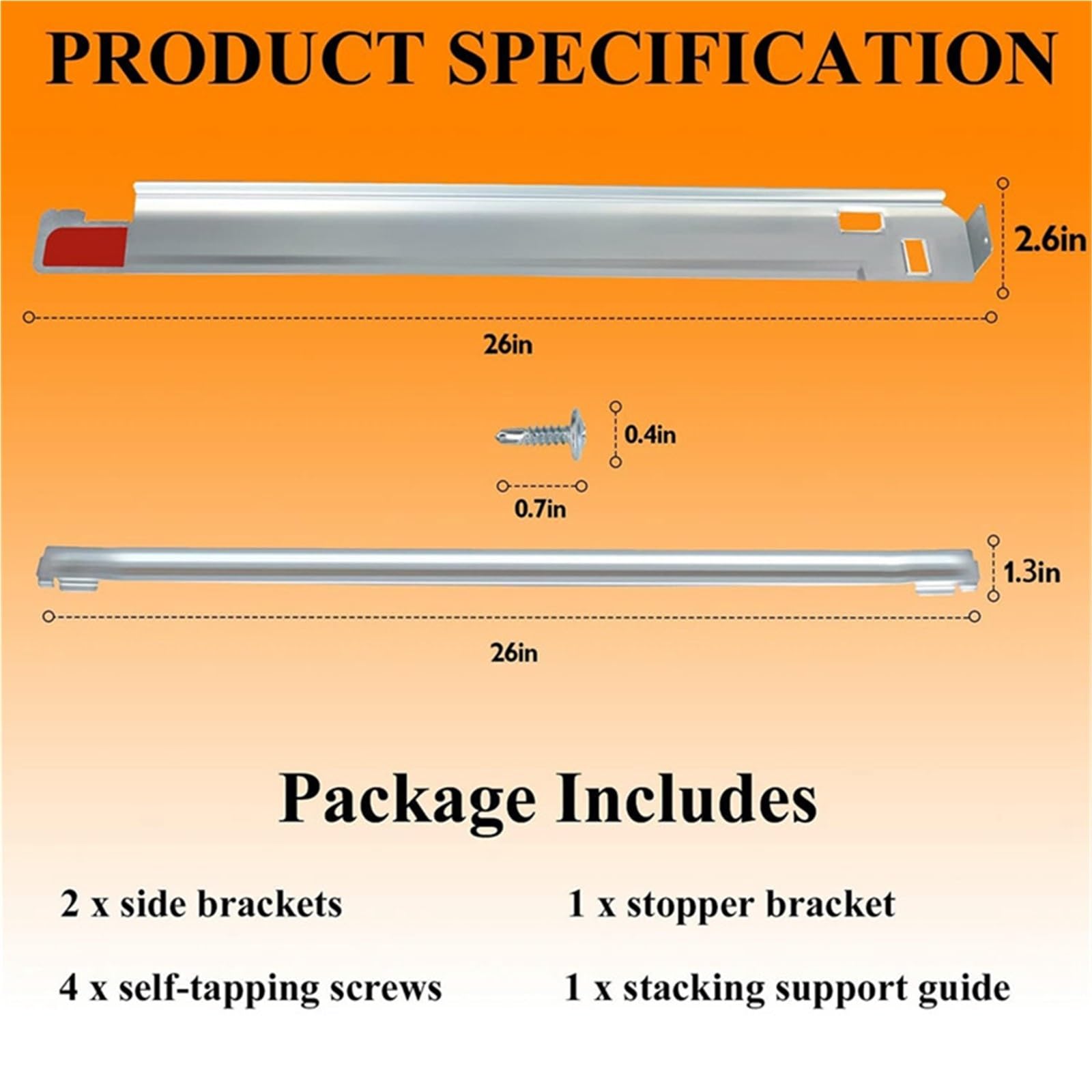 Kit di impilaggio per Lavatrice e asciugatrice Kit di Ricambio for Lavanderia da 27 Pollici, Lavatrice e asciugatrice, in Metallo Solido con Rivestimento Cromato