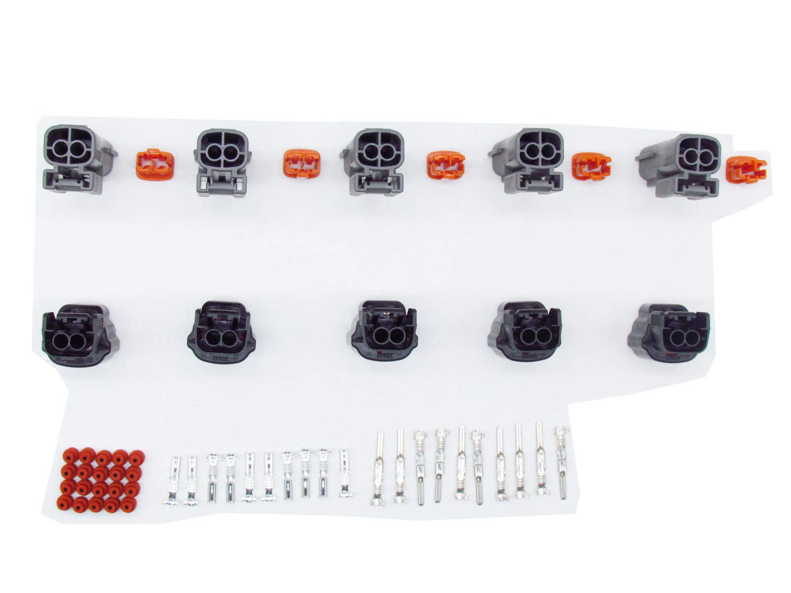 5 Set Connettori Elettrici Sumitomo A 2 Pin, Maschio/Femmina, Impermeabili, Per Iniettori Carburante