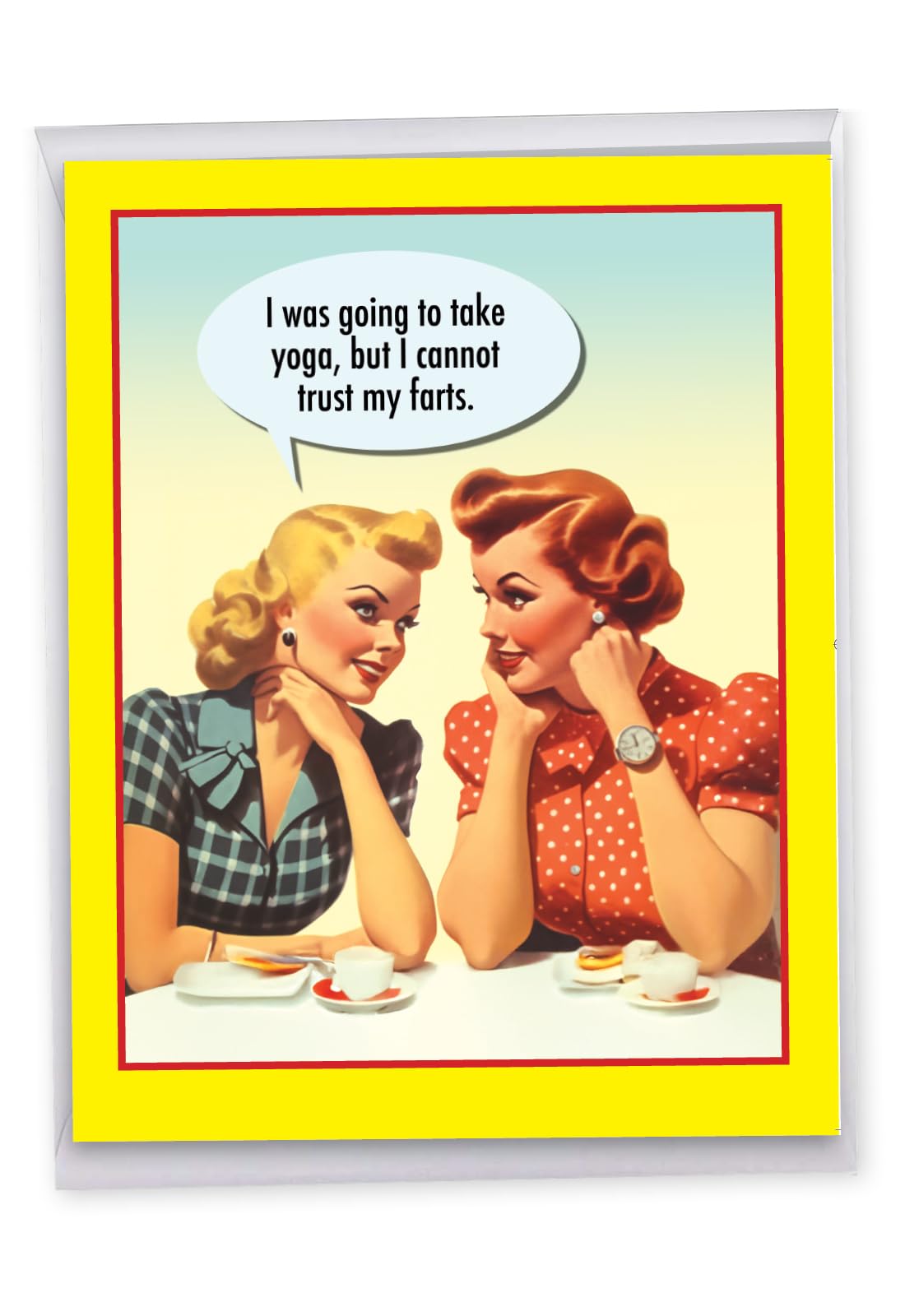 NobleWorks Jumbo Funny Birthday Greeting Card 8.5 x 11 Inch with Envelope (1 Pack) Large Jumbo Bday Trust My Farts J1408BDG-UA