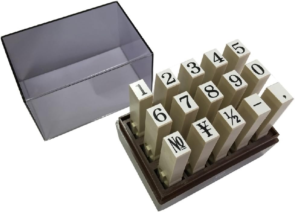 Sanby EN-TS1 Endless Stamp, Joint Type, Numbers, Oil-Resistant, No. 1, 15 Pieces