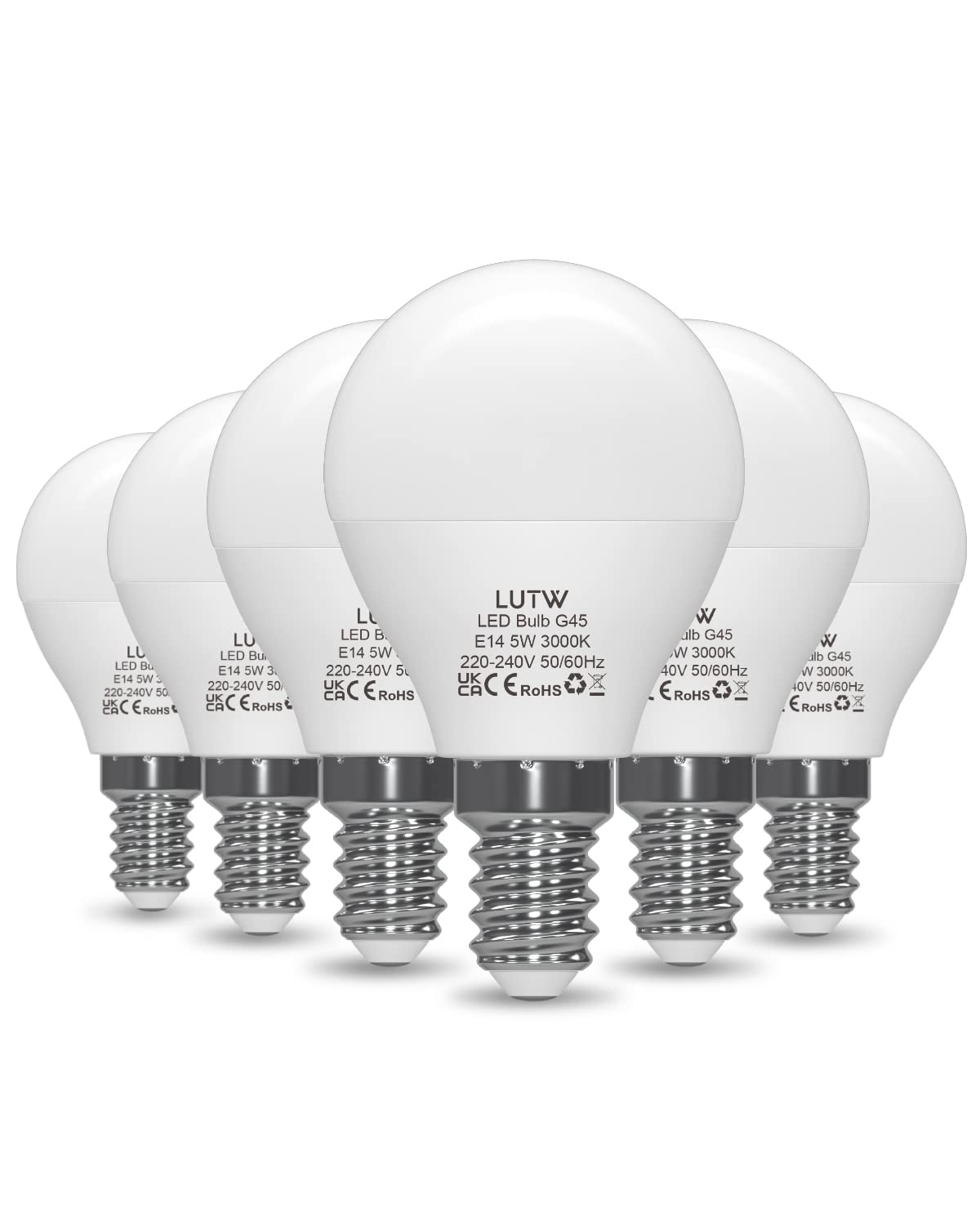 Lot De 6 Ampoules LED E14 C37 - Blanc Froid 6500K - 5W équivalent 40W