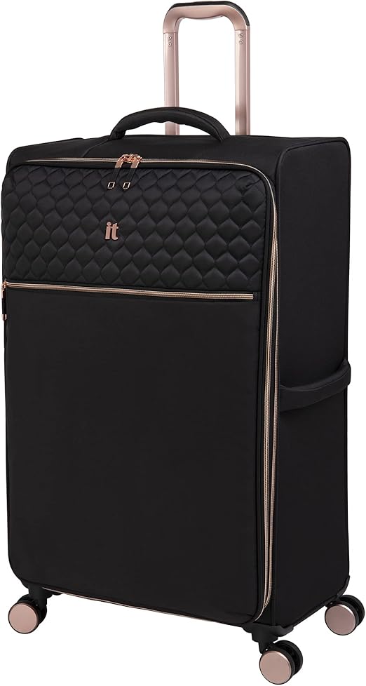 it luggage Divinity II 32" Softside Checked 8 Wheel Spinner, Black