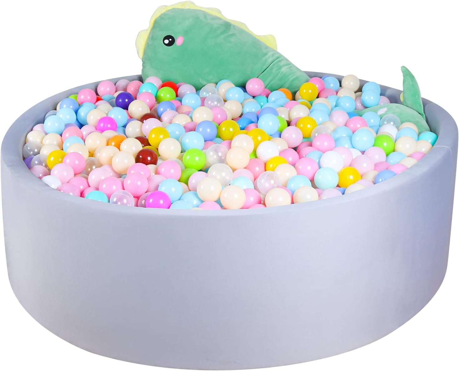 51 inch Super Large Memory Foam Ball Pit, Kids Soft Ball Pool for Toddlers Round Ball Pit, Ideal Gift Play Toy (Balls are NOT Included)