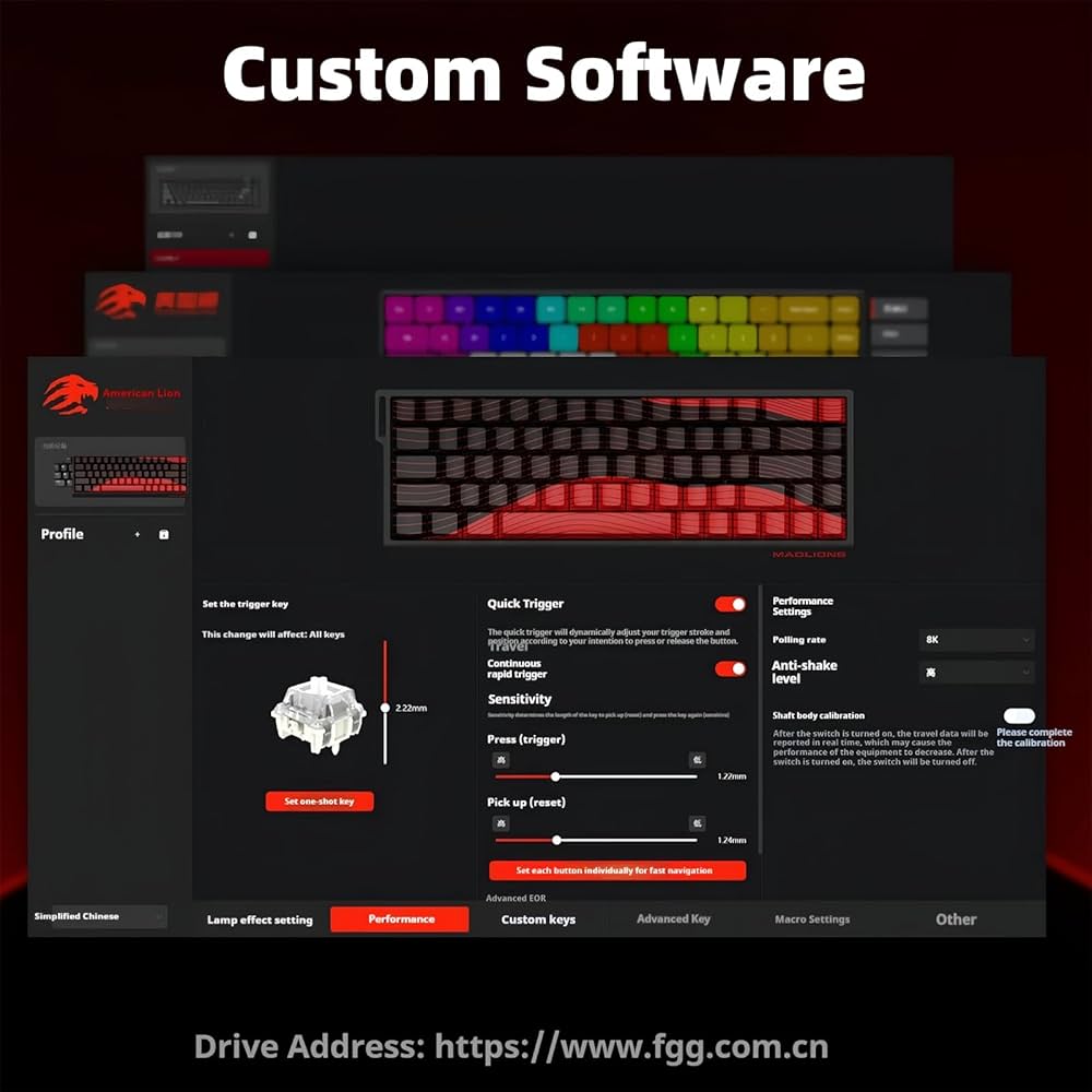 MAD-kun FGG VGN VXE Madcatz Mad60/68HE Mechanical Keyboards Switch