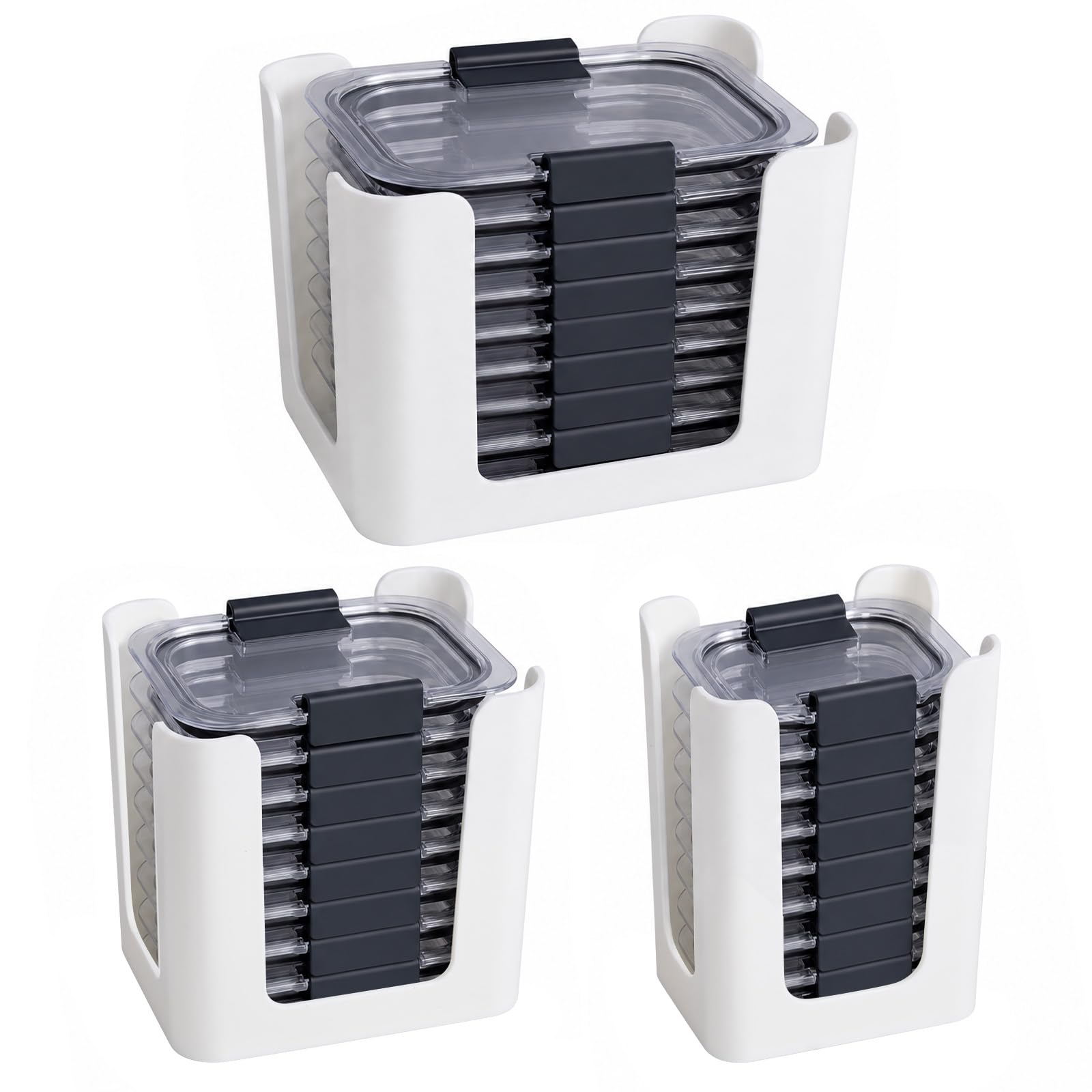 Food Container Lid Organizer for Rubbermaid Brilliance Snap-on Lids