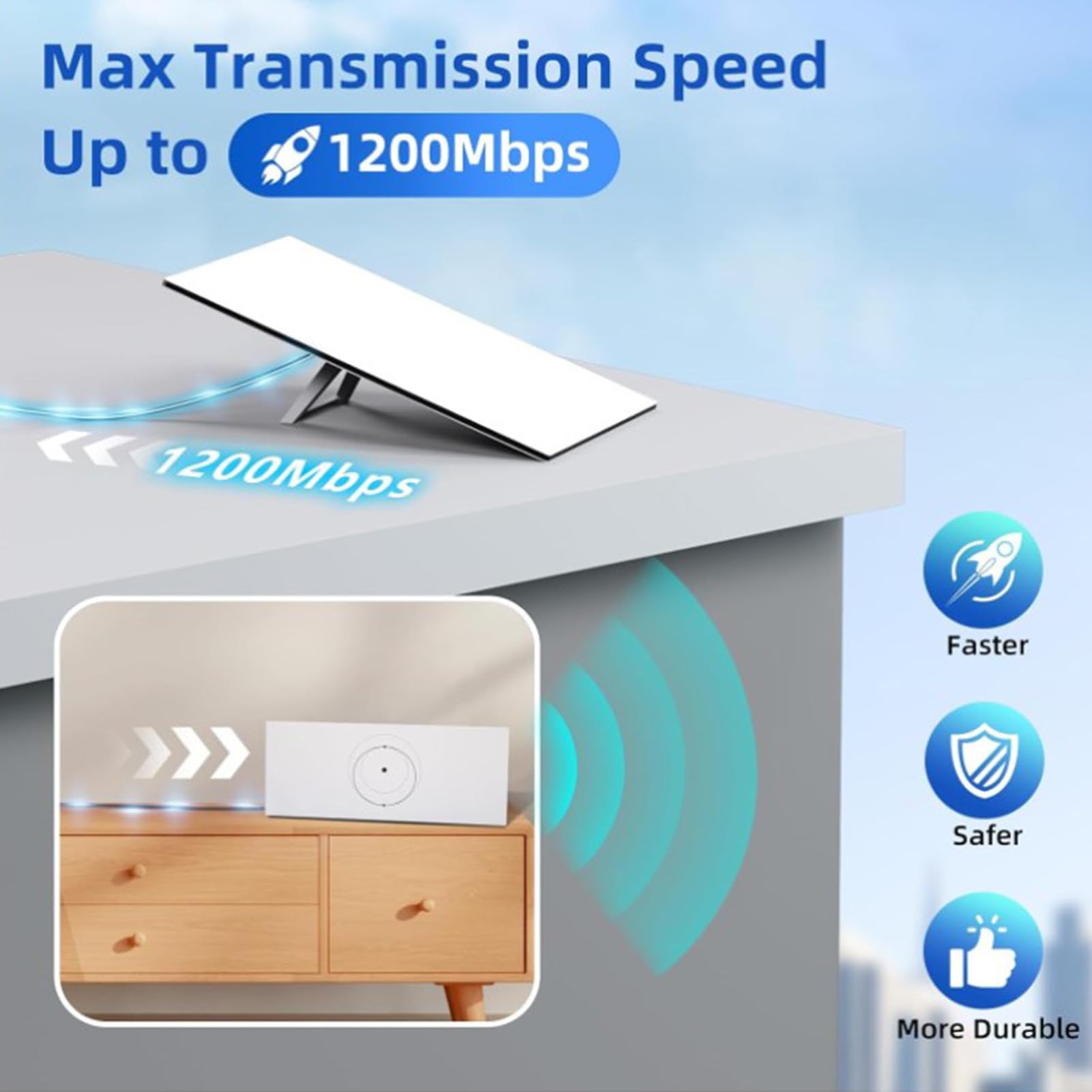 Adapter Kablowy SPX na RJ45 1200Mbps IP68 do Smart TV