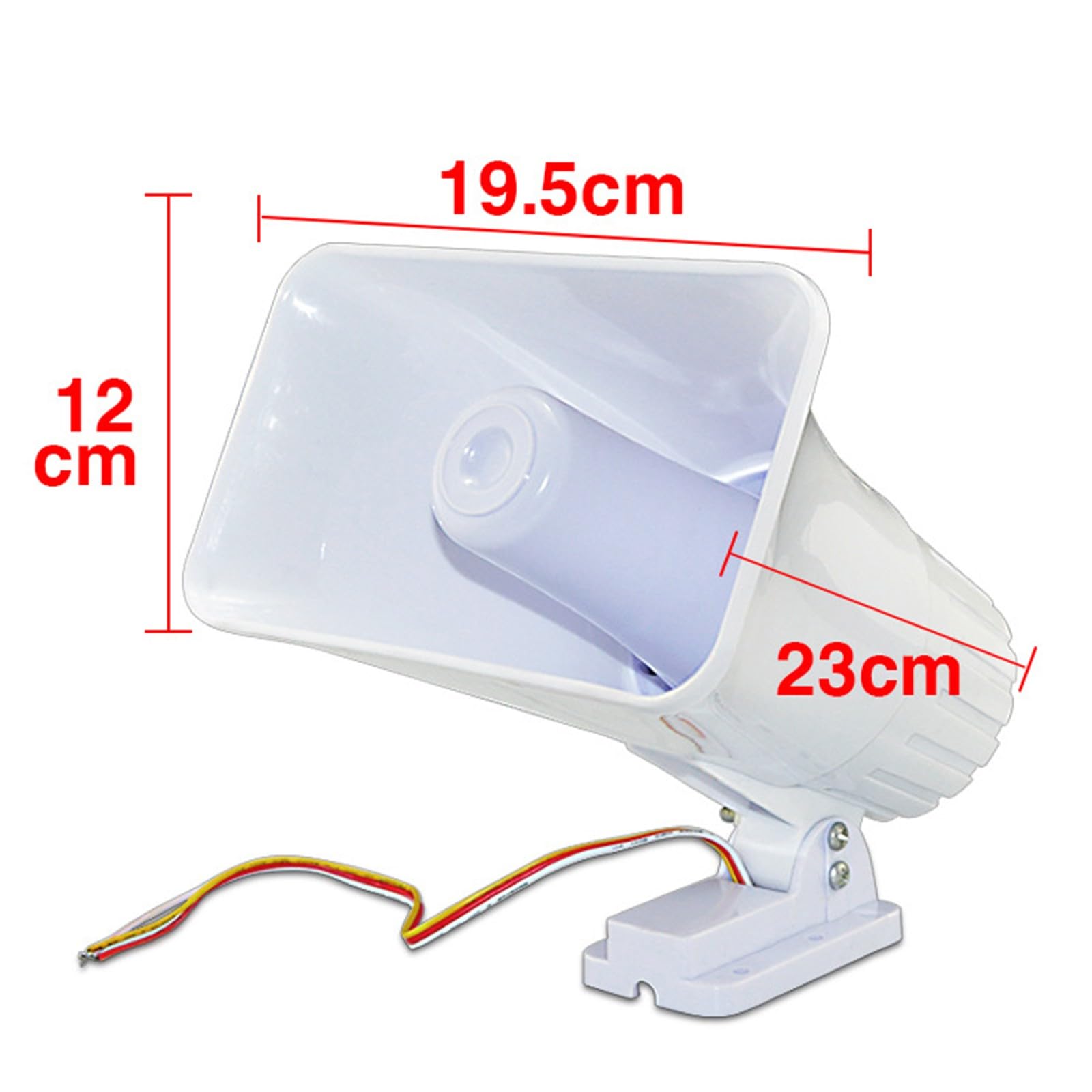 Alarma de alarma de alambre de 12 V 150 dB de sonido de alto decibelio, mejoras de cuerno de seguridad para interiores y exteriores