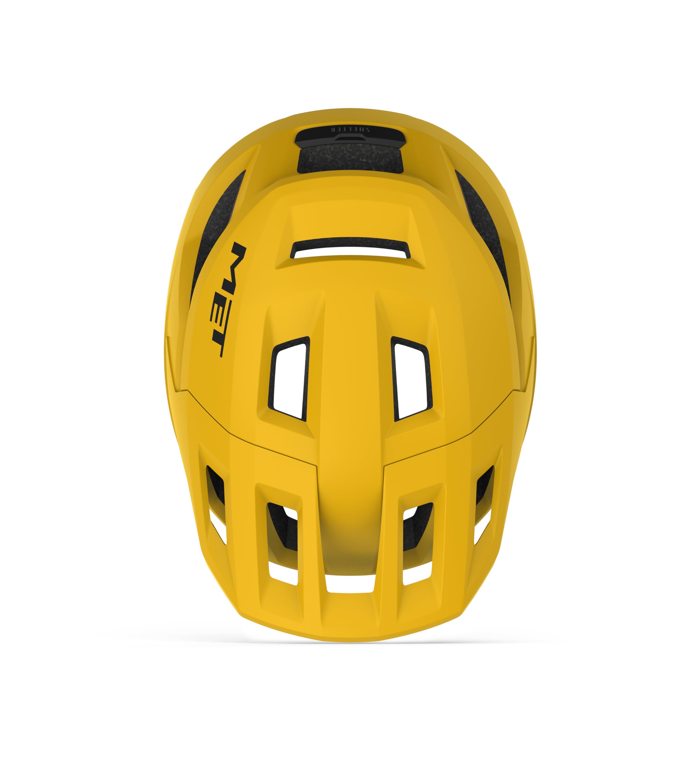 MET Shelter MTB Casco Ciclismo, Giallo Bruciato Opaco, Taglia 58-61C,
