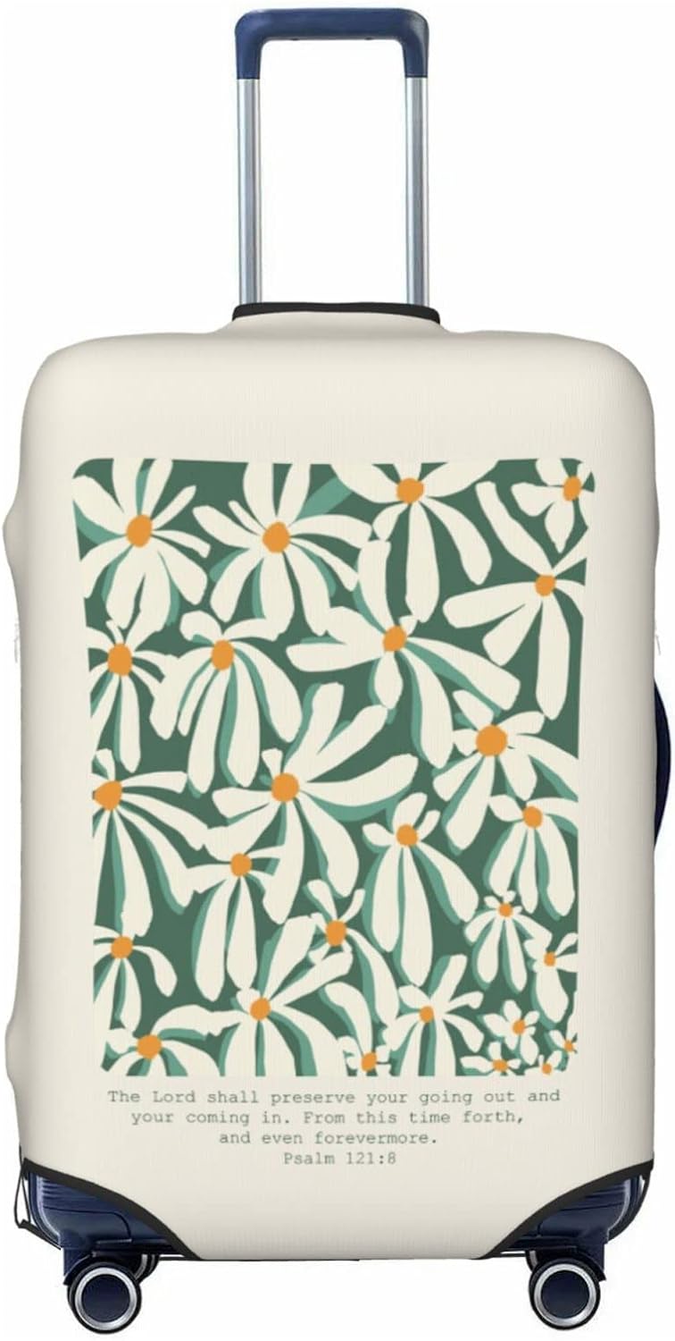 Christian Cross Pattern Print Luggage Cover Protector