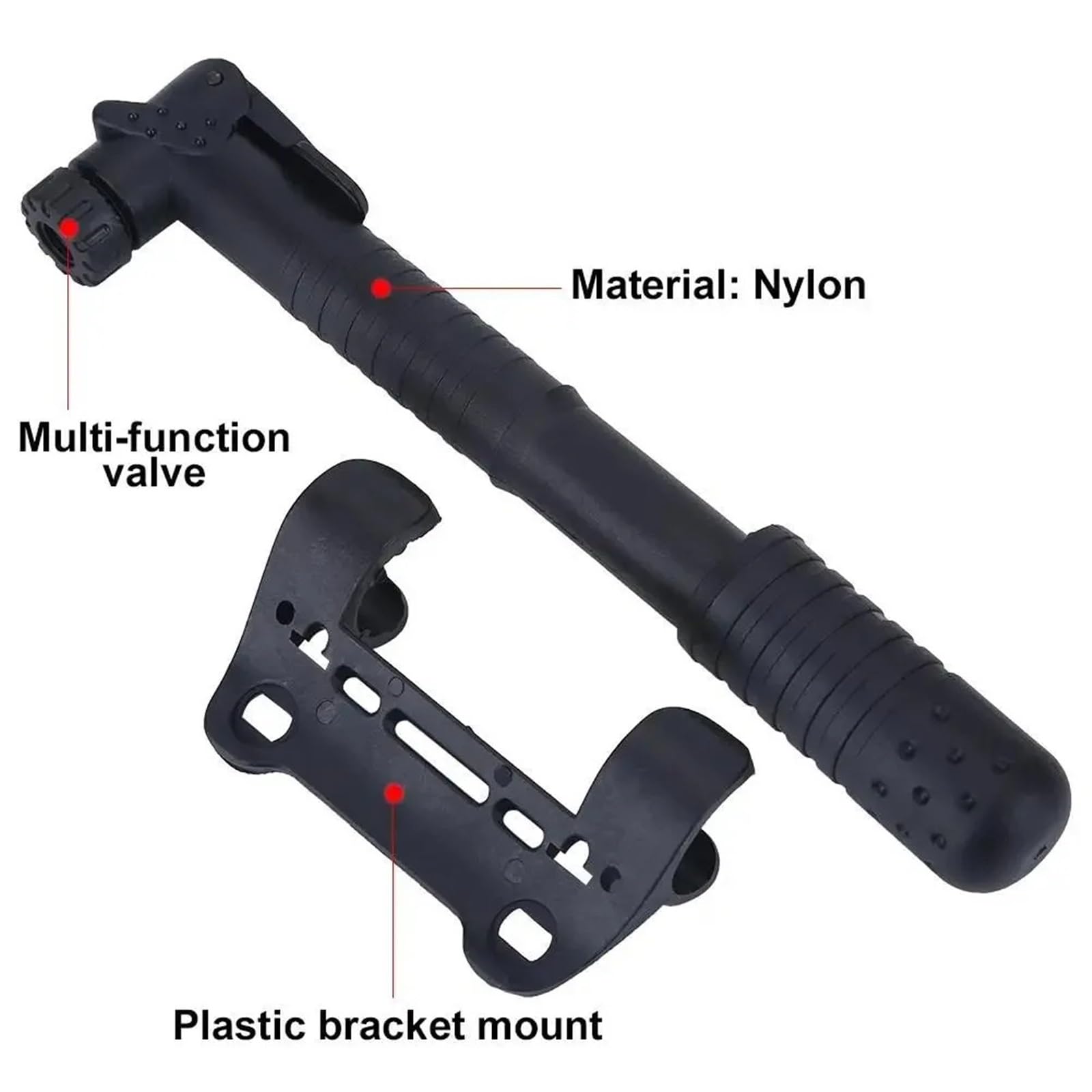 Mini Bomba portátil for Bicicleta, Inflador de neumáticos Ligero for válvulas de Bicicletas de montaña, Accesorios Esenciales for Bicicleta para Bicicletas, Bicicletas de montaña