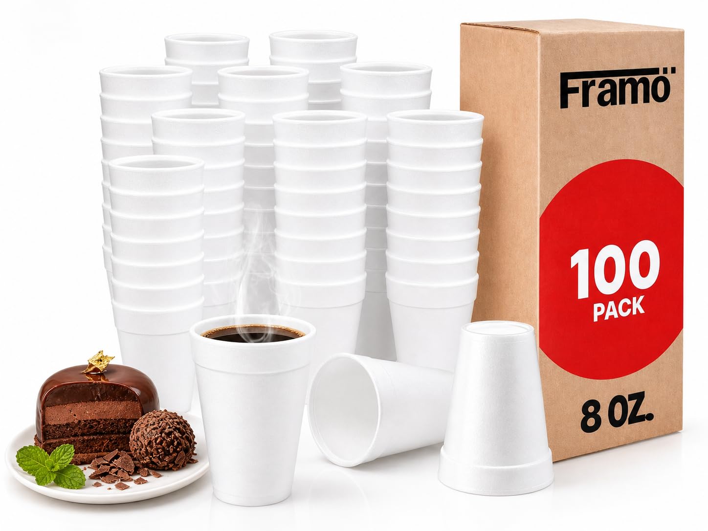 8 oz Insulated Foam Cups - view 1