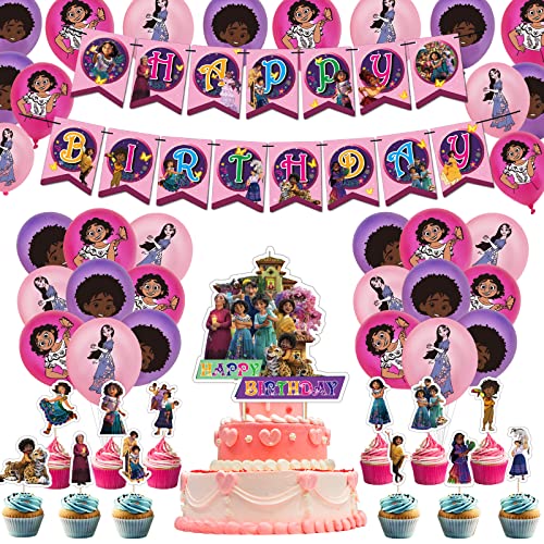 Magic House Party Supplies, Cartoon Theme Birthday Decorations Banner, Balloons, Cake Topper, Cupcake Toppers Magic House Party Supplies, Cartoon Theme Birthday Decorations Banner, Balloons, Cake Topper, Cupcake Toppers