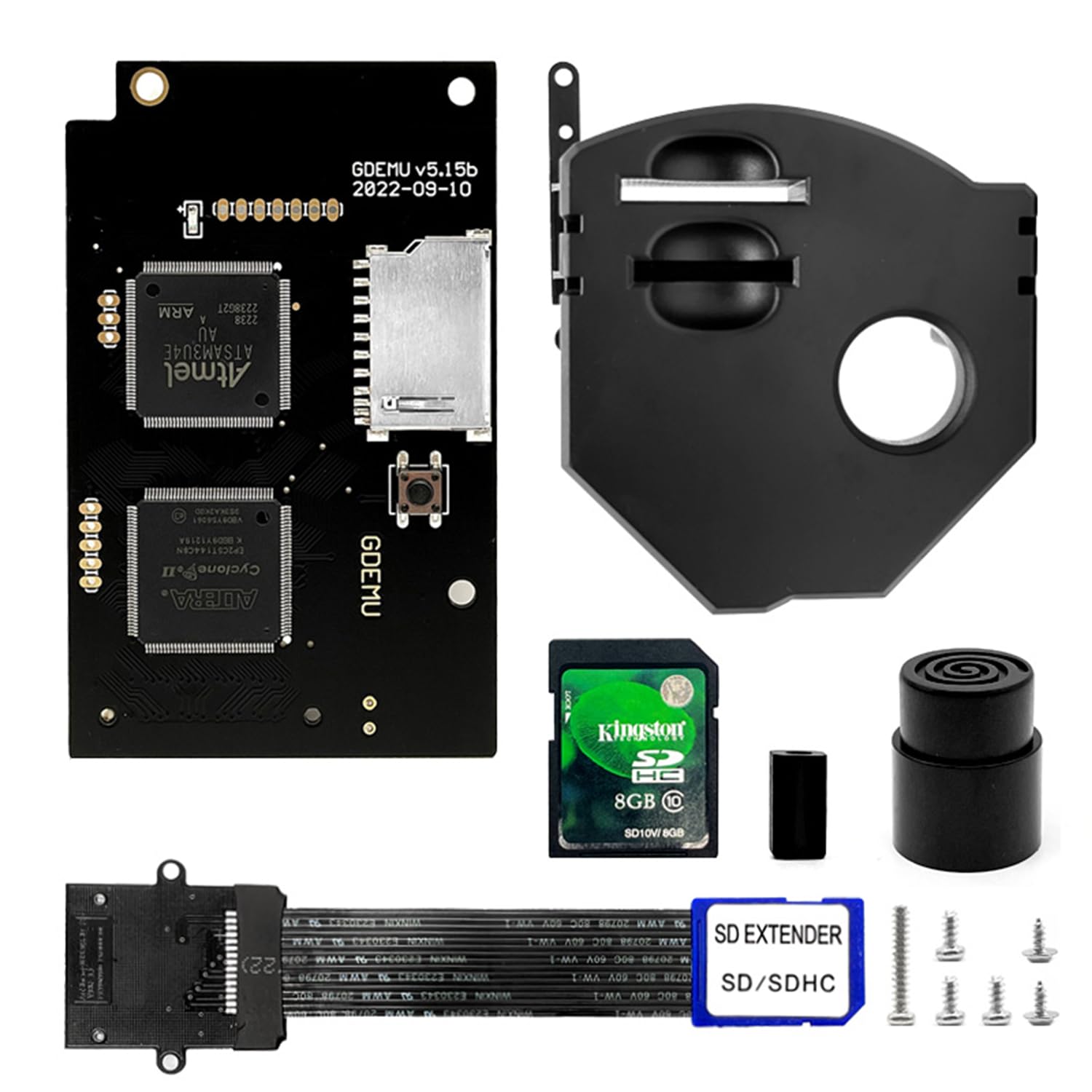 Gdemu V5 15b para Sega Dreamcast VA1 Placa de emulación de Unidad óptica y Kit de Montaje de Tarjeta remota para Consola DC GDEMU 5 15b