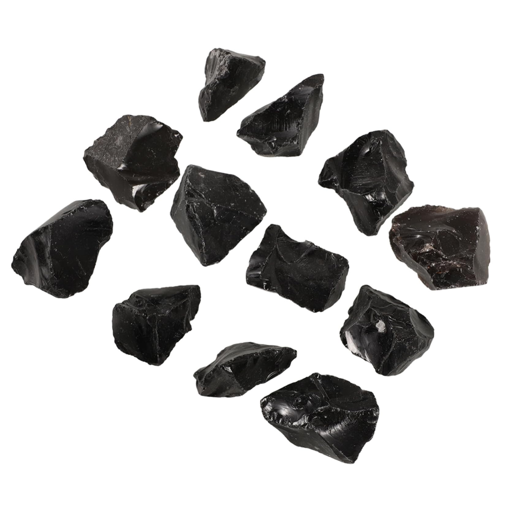 Alipis 4 Stück 1 Obsidian Rohstein Obsidian Kies Set Roher Natürlicher Roh Kristall Steinsammlungen Kristall Rohstein Kugelkristalle In Großen Mengen