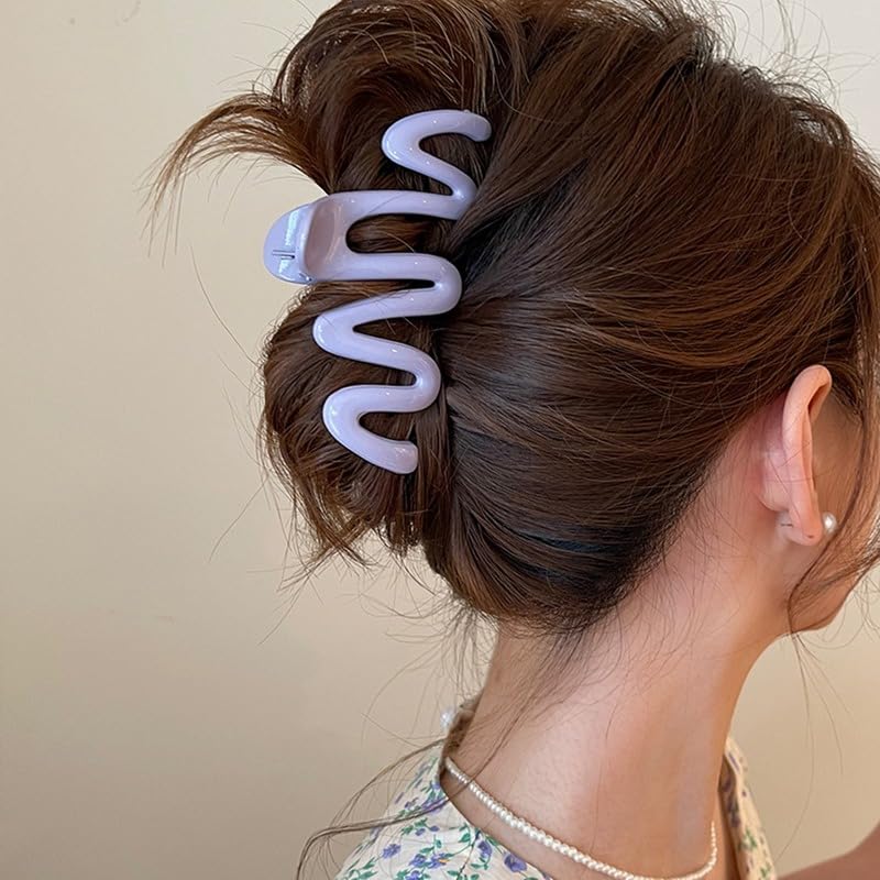 Miniatura 7 de 6 pinzas para el cabello de la serie color crema para mujeres y niñas, pinzas para el cabello de 4.3 pulgadas, sujeción fuerte, pinzas para el